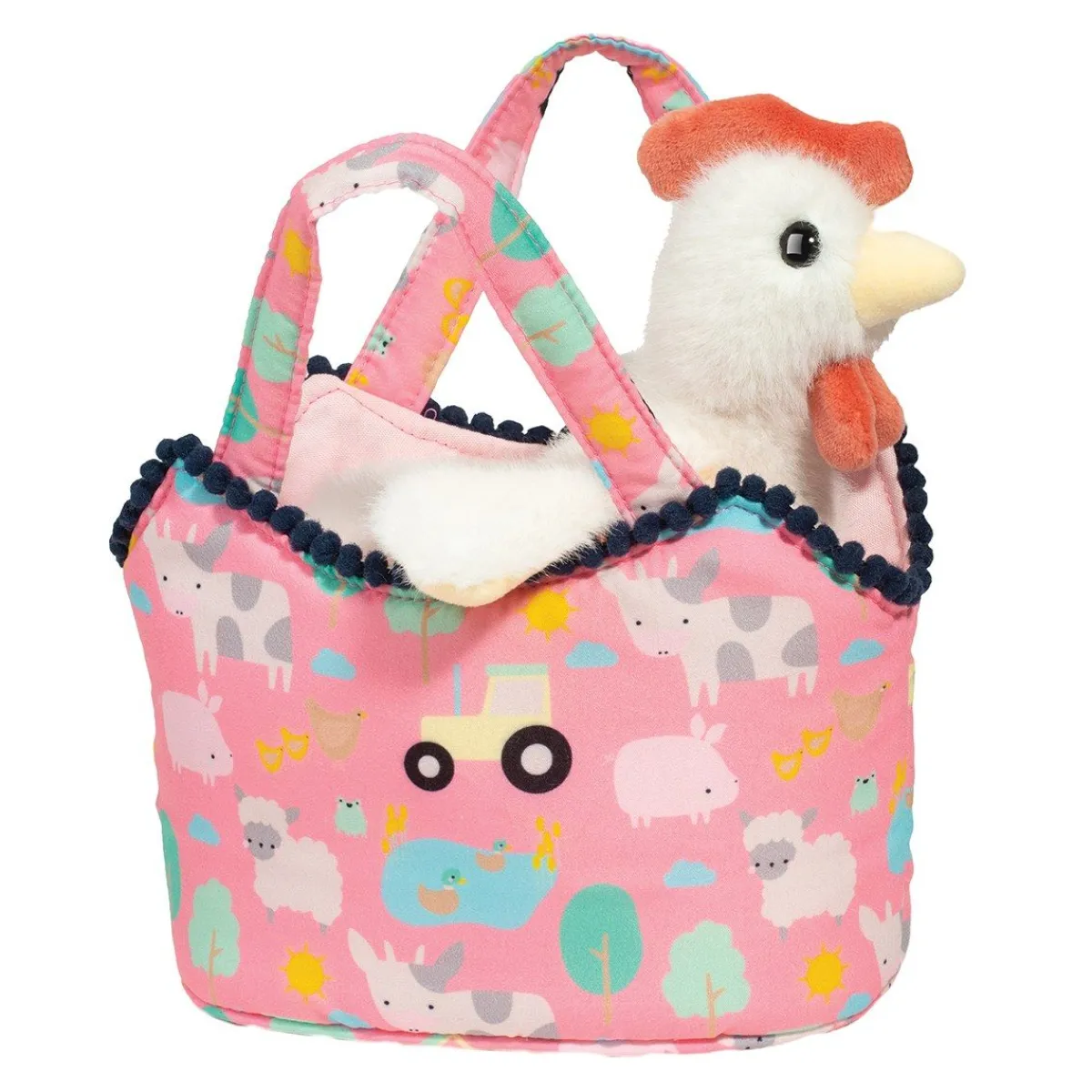 Clearance Douglas Toys Farm Friends Sassy Sak With White Hen