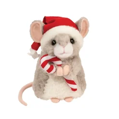 Fashion Douglas Toys Merrie Mouse With Santa Hat & Candy Cane