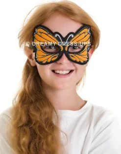 Discount Douglas Toys Orange Monarch Butterfly Fantasy Mask