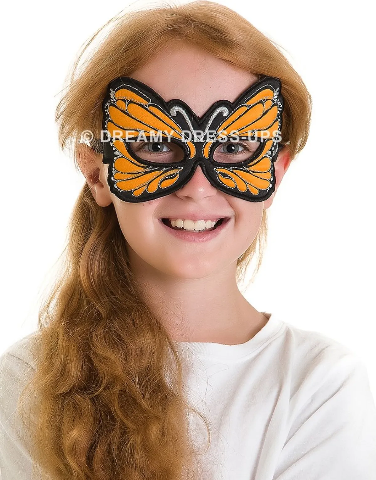 Discount Douglas Toys Orange Monarch Butterfly Fantasy Mask
