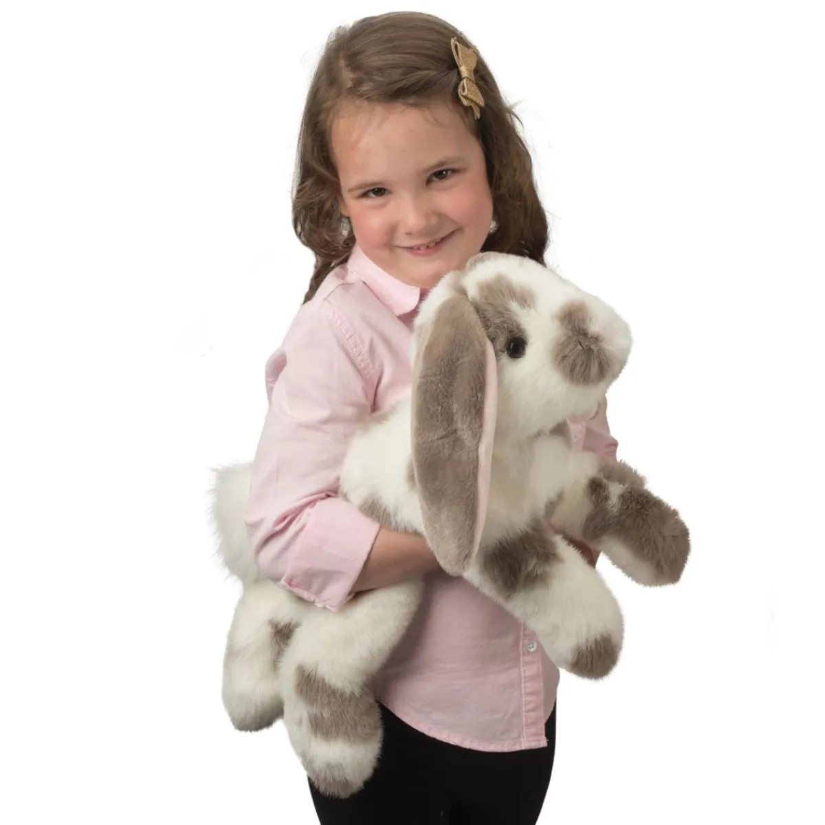 Hot Douglas Toys Ramsey Dlux Gray Spotted Bunny