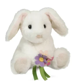 Fashion Douglas Toys Rosie White Bunny With Flower Bouquet