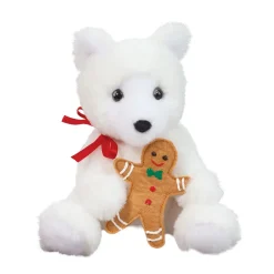 Clearance Douglas Toys Sweety Polar Bear With Gingerbread Cookie