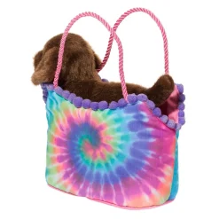 Discount Douglas Toys Tie Dye Sassy Sak With Chocolate Lab