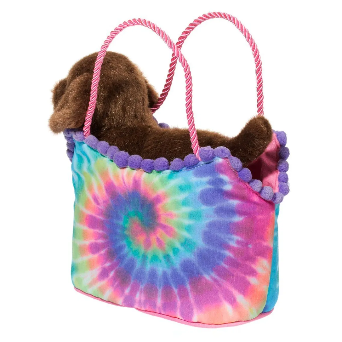 Discount Douglas Toys Tie Dye Sassy Sak With Chocolate Lab